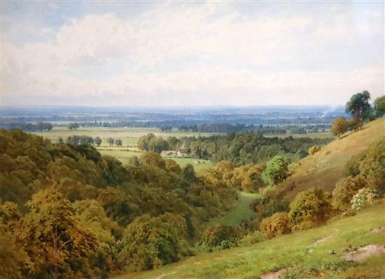 Harry Sutton Palmer (1854-1933) A Buckinghamshire landscape, near Chequers Court, 20 x 29in.